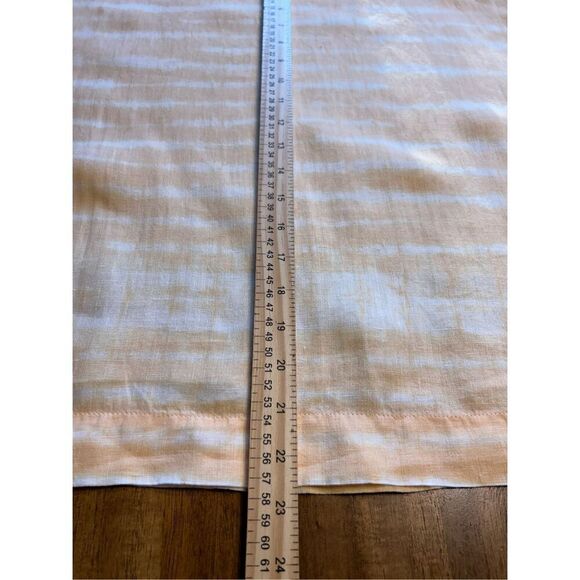 J. Jill Linen Tangerine yellow Shibori Dyed Kimono Linen Oversized Top Size XS - Picture 7 of 7